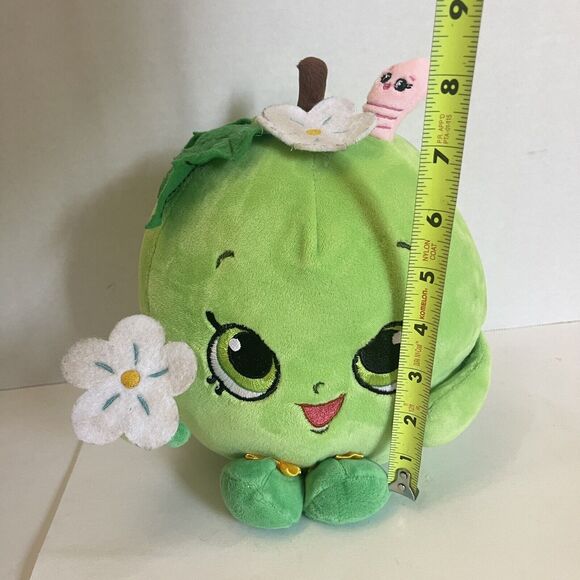 Shopkins Green Apple Bloom Plush COIN BANK & Stuffed Toy 2013 Moose Toys 12" - Picture 9 of 9